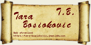 Tara Bosioković vizit kartica